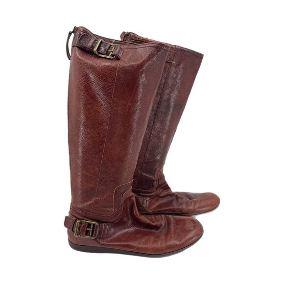Nine West Brown Leather Over the Knee Boots | Casual to Special Event Wear - Picture 1 of 8